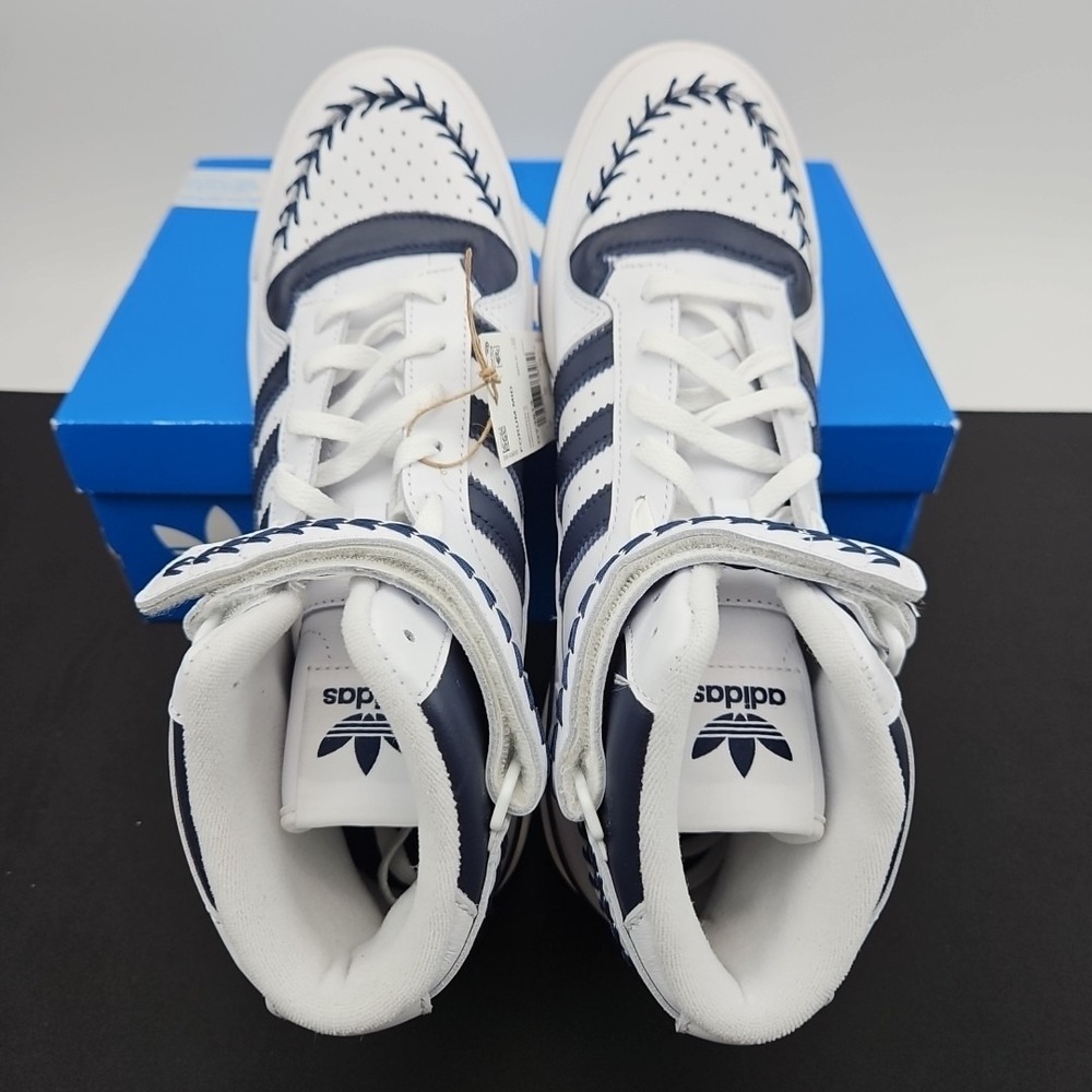 adidas Forum Mid Shoes Aaron Judge White Blue GY3814 Men's Size 10.5 New - Picture 4 of 9